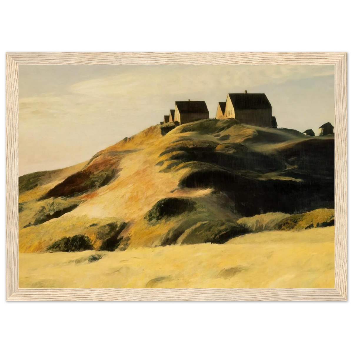 Corn Hill Framed Poster | Edward Hopper Framed Prints Wall Art | Edward Hopper Print