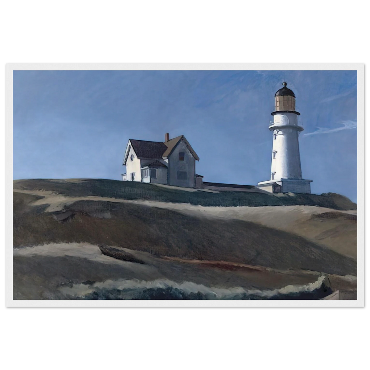 Lighthouse HIll Framed Poster | Edward Hopper Framed Prints Wall Art | Edward Hopper Print