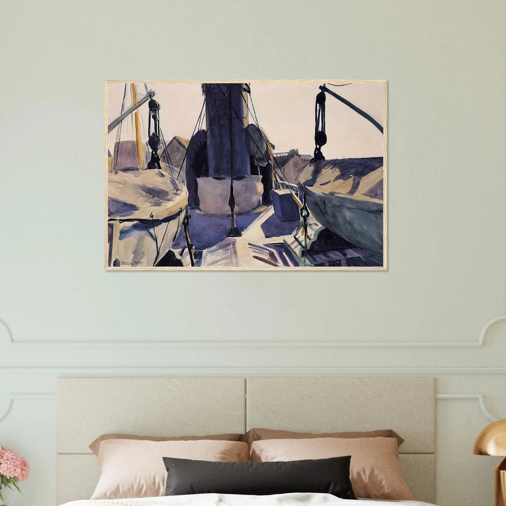 Funnel of Trawler Framed Poster | Edward Hopper Framed Prints Wall Art | Edward Hopper Print