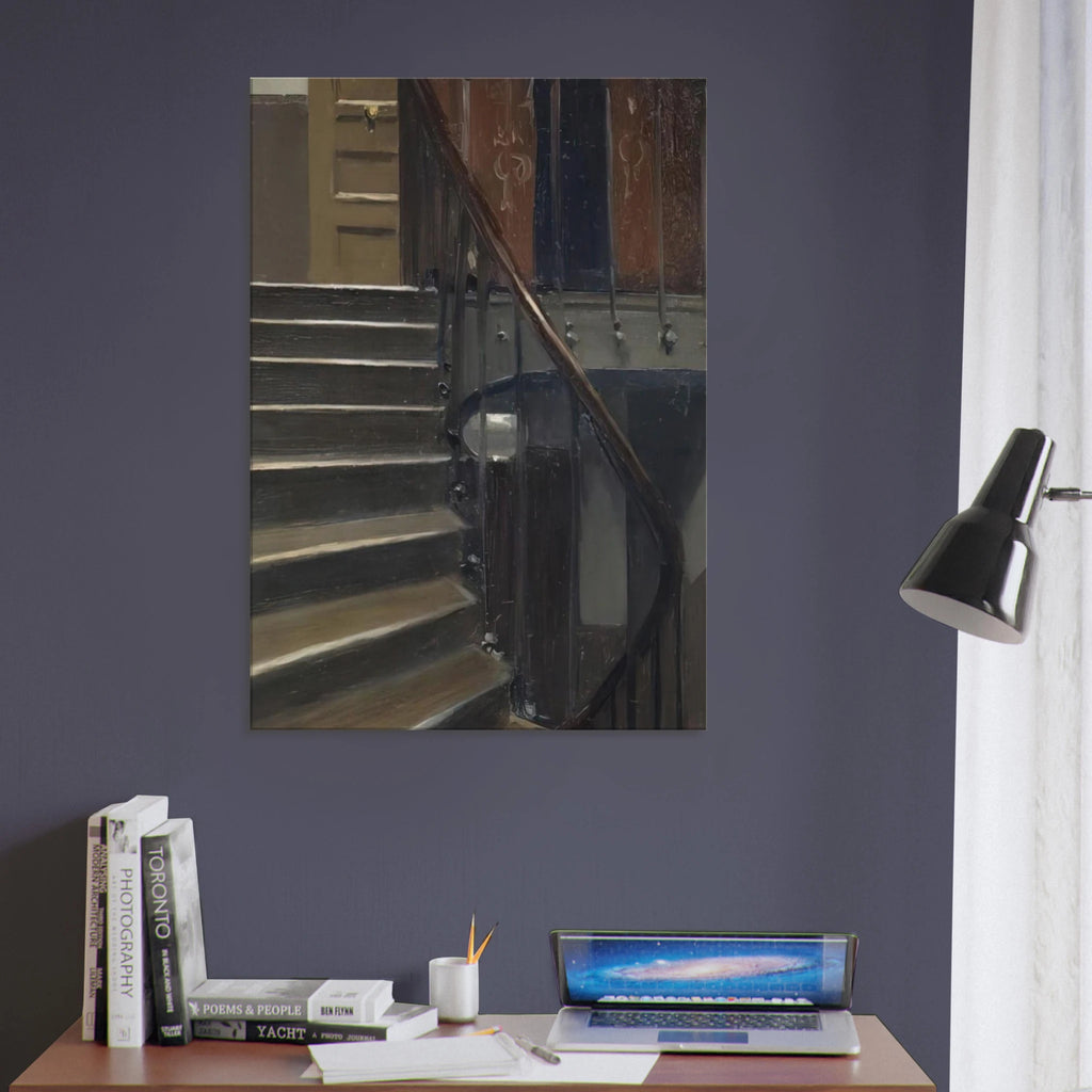 Stairway at 48 rue de Lille, Paris Canvas | Edward Hopper Canvas | Edward Hopper Print