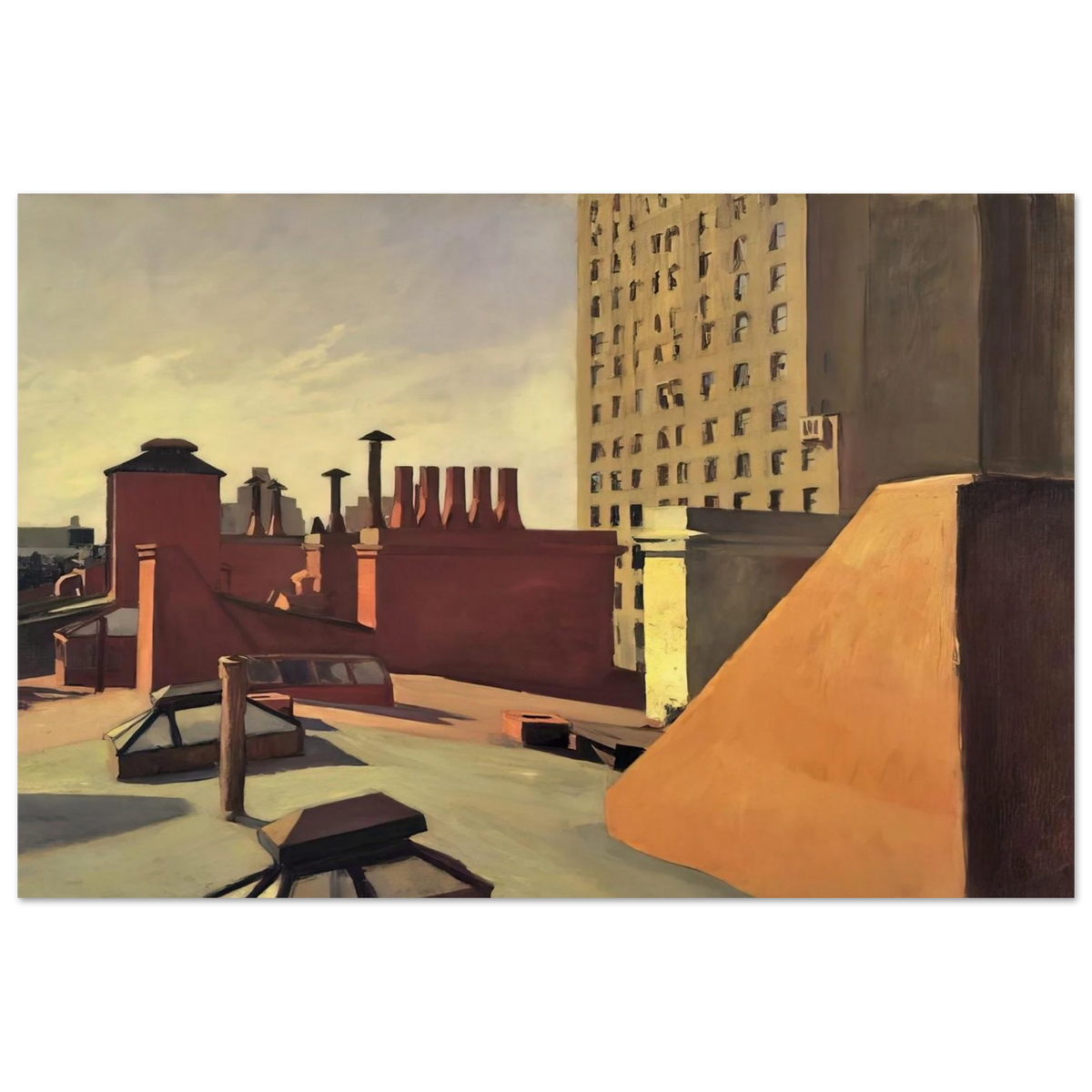 City Roofs Poster | Edward Hopper Poster | Edward Hopper Print