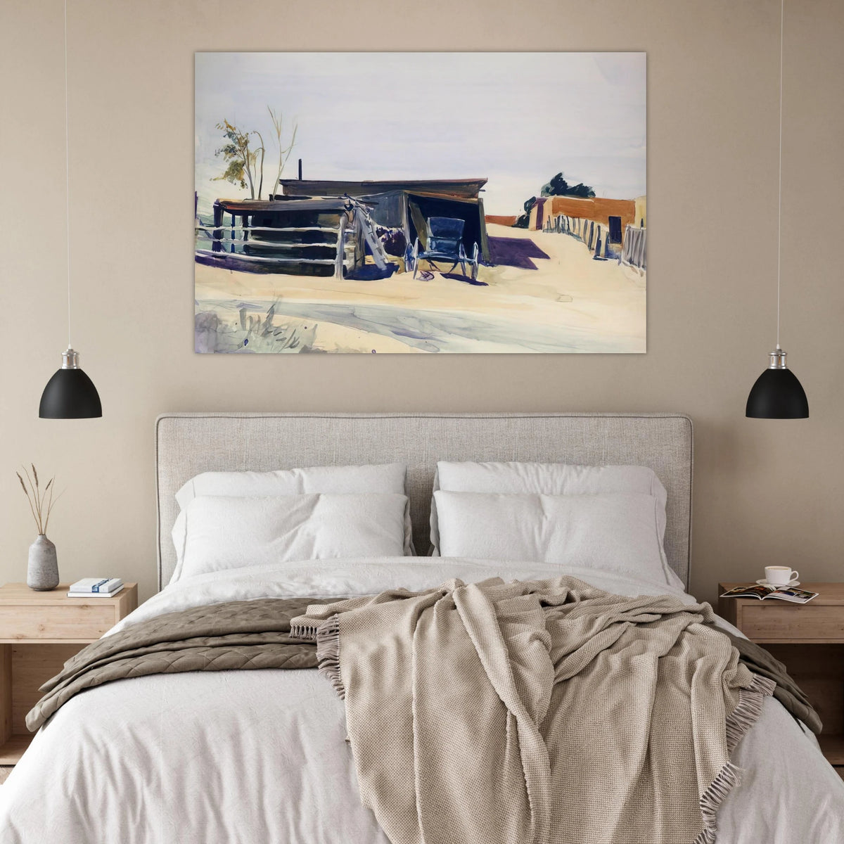 Adobes and Shed, New Mexico Poster | Edward Hopper Poster | Edward Hopper Print