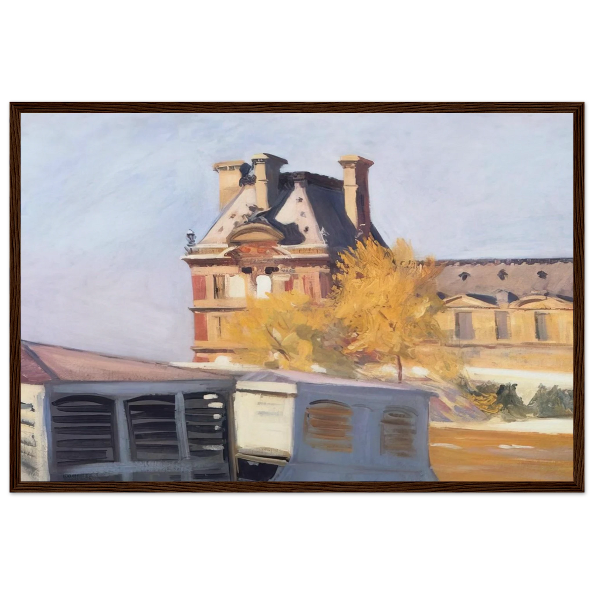 Le Pavillon de Flore Framed Poster | Edward Hopper Framed Prints Wall Art | Edward Hopper Print