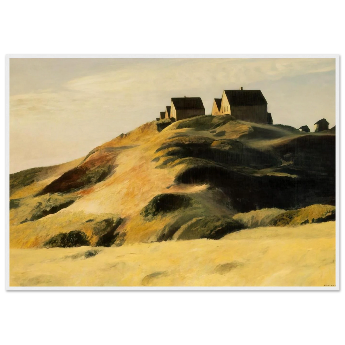 Corn Hill Framed Poster | Edward Hopper Framed Prints Wall Art | Edward Hopper Print