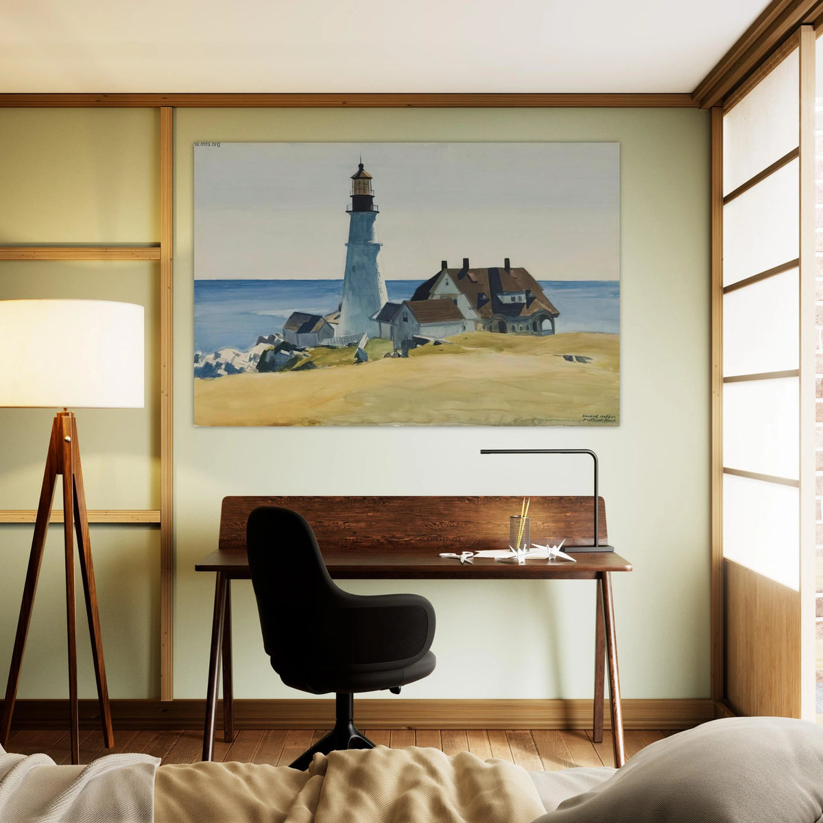 Lighthouse and Buildings, Portland Head, Cape Elizabeth, Maine Poster | Edward Hopper Poster | Edward Hopper Print