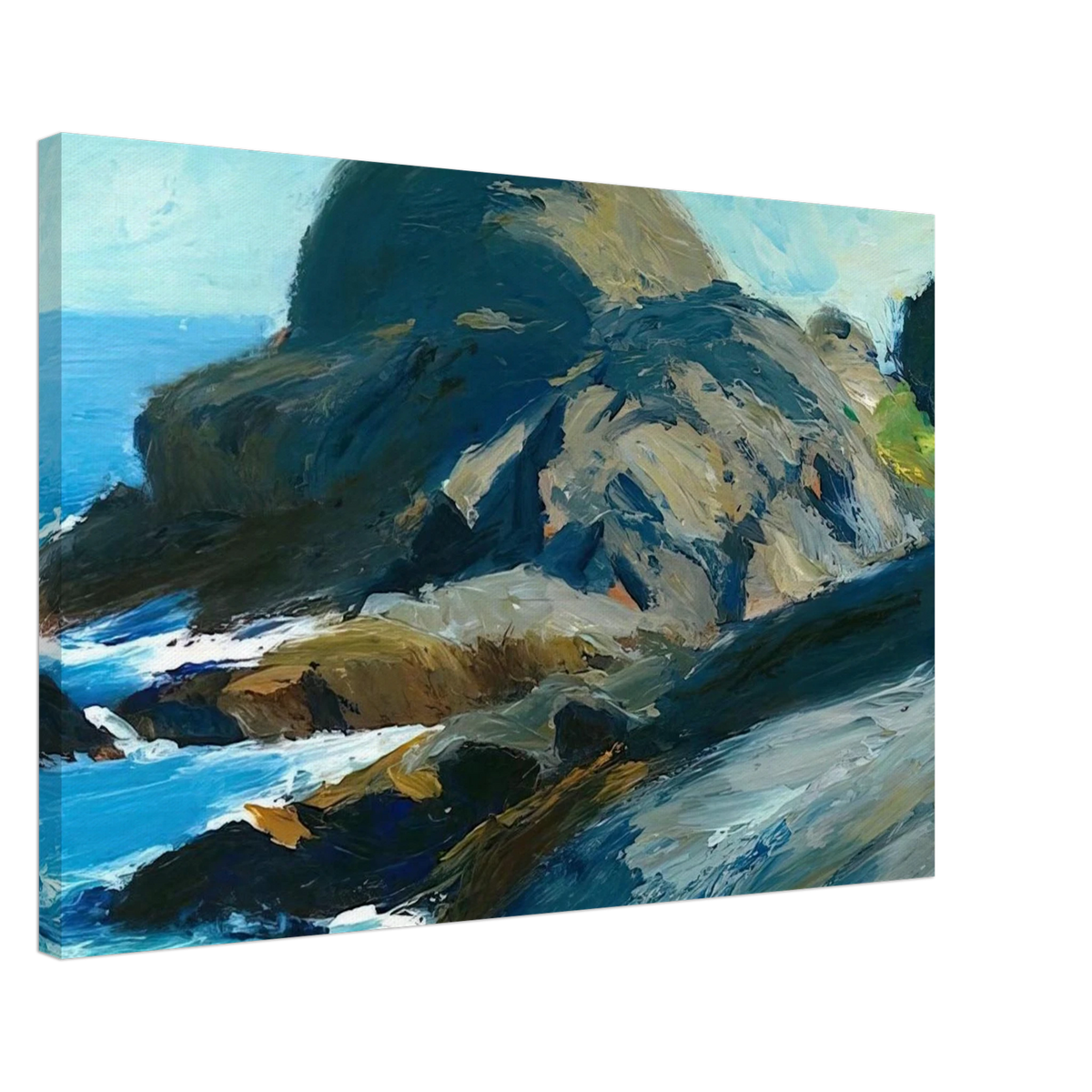 Rocky Shore Canvas | Edward Hopper Canvas | Edward Hopper Print