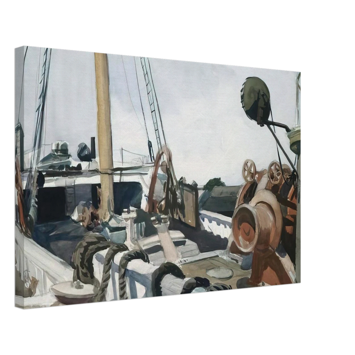 Deck of a Beam Trawler, Gloucester Canvas | Edward Hopper Canvas | Edward Hopper Print