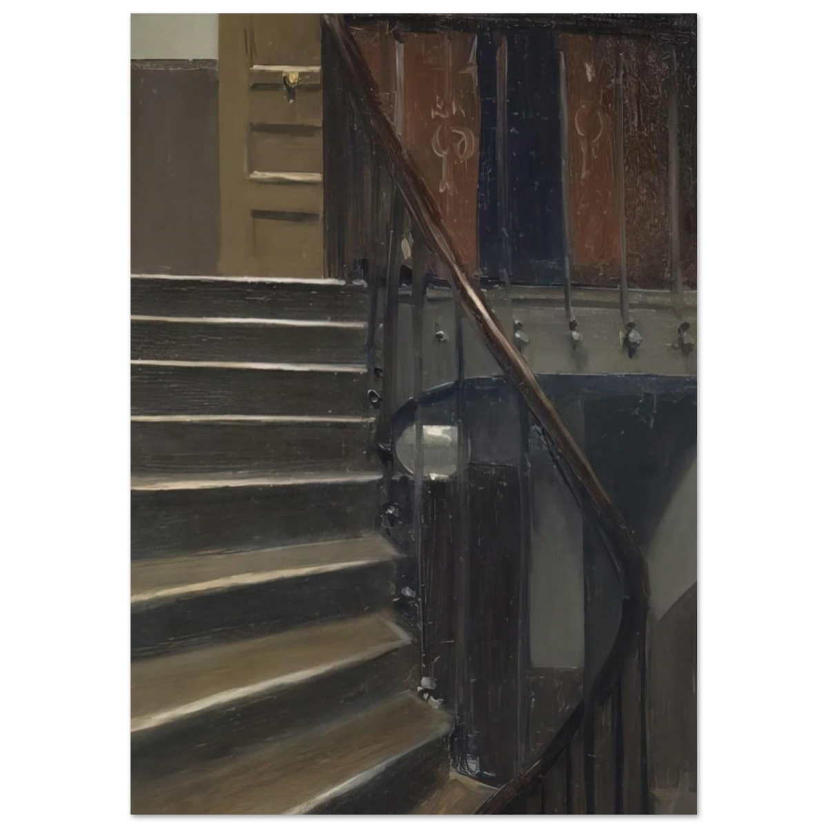 Stairway at 48 rue de Lille, Paris Poster | Edward Hopper Poster | Edward Hopper Print