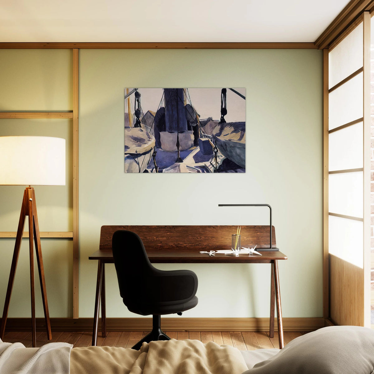 Funnel of Trawler Canvas | Edward Hopper Canvas | Edward Hopper Print
