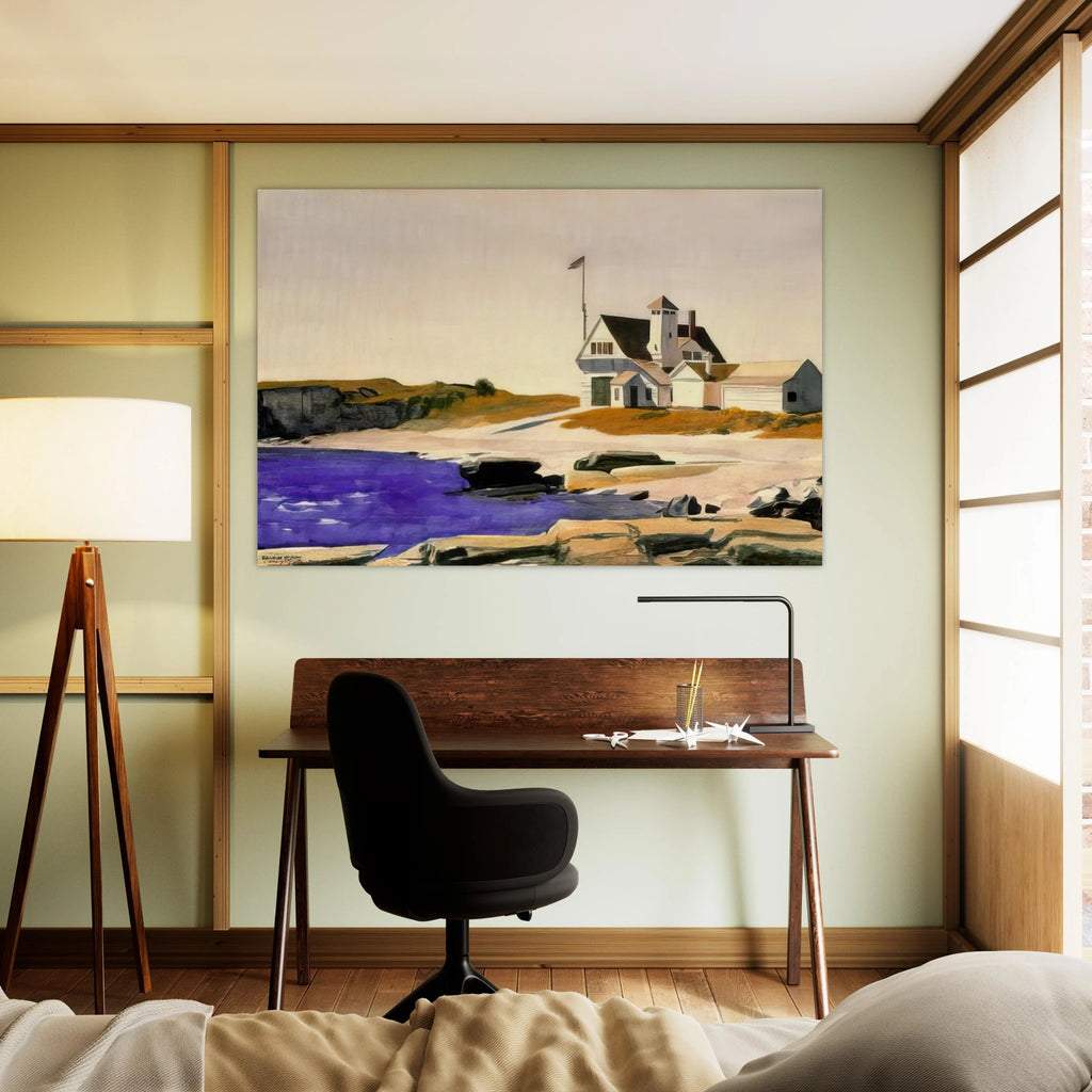 Coast Guard Station, Two Lights, Maine Poster | Edward Hopper Poster | Edward Hopper Print