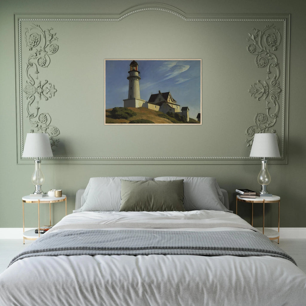 Lighthouse at Two Lights Framed Poster | Edward Hopper Framed Prints Wall Art | Edward Hopper Print