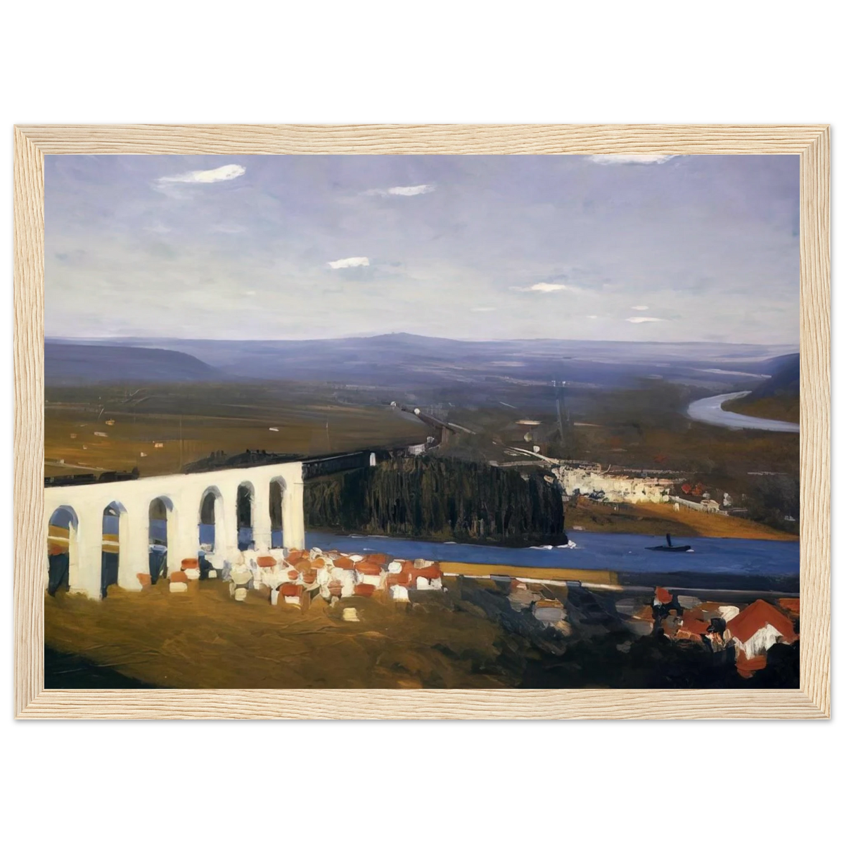 Valley of the Seine Framed Poster | Edward Hopper Framed Prints Wall Art | Edward Hopper Print