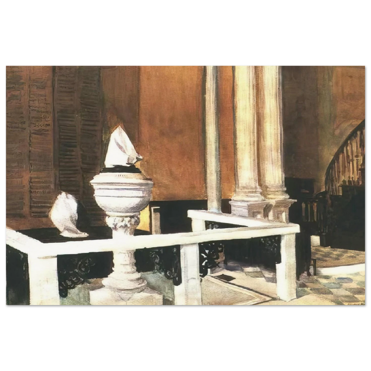 Baptistry of St. John s Poster | Edward Hopper Poster | Edward Hopper Print
