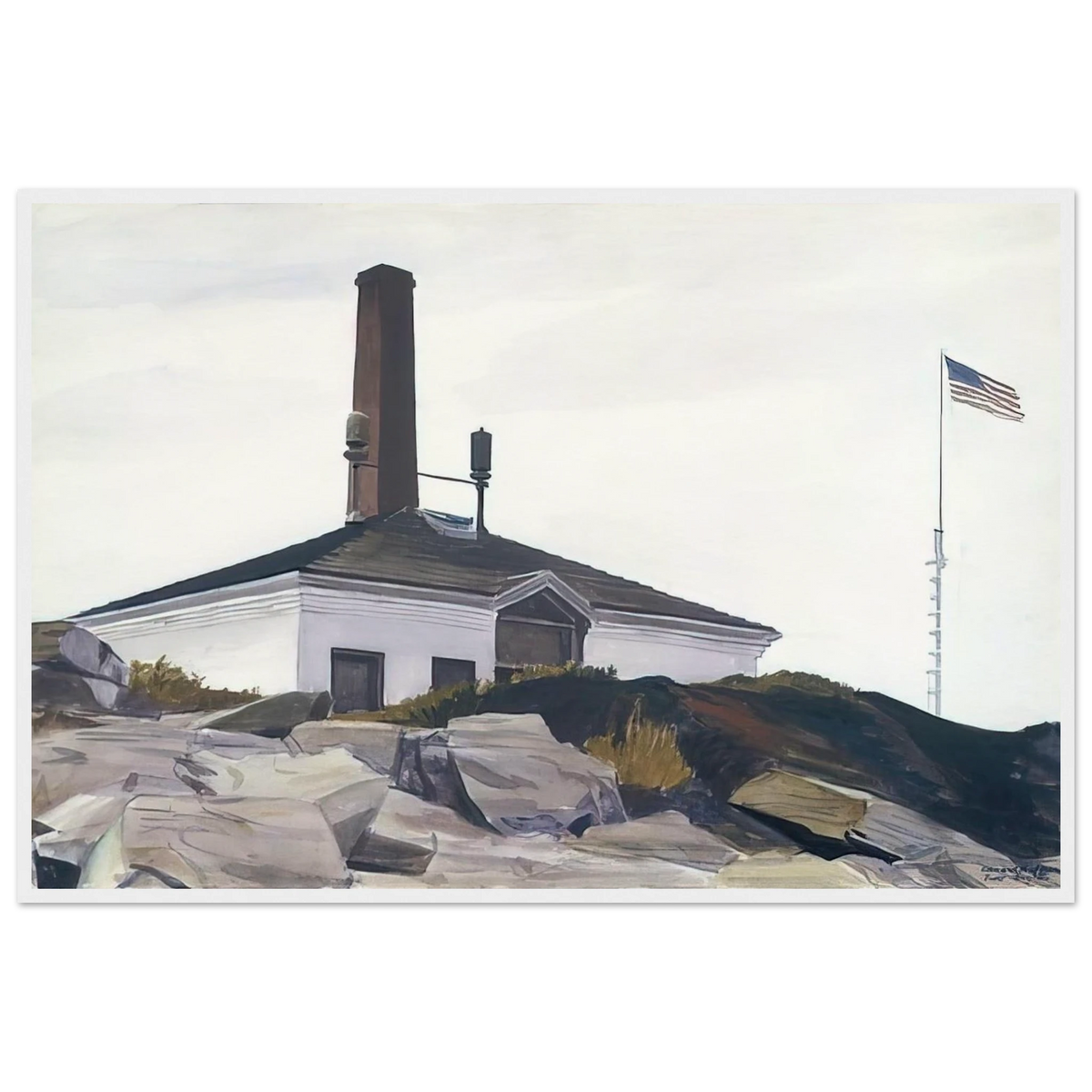 House of the Foghorn, I Framed Poster | Edward Hopper Framed Prints Wall Art | Edward Hopper Print