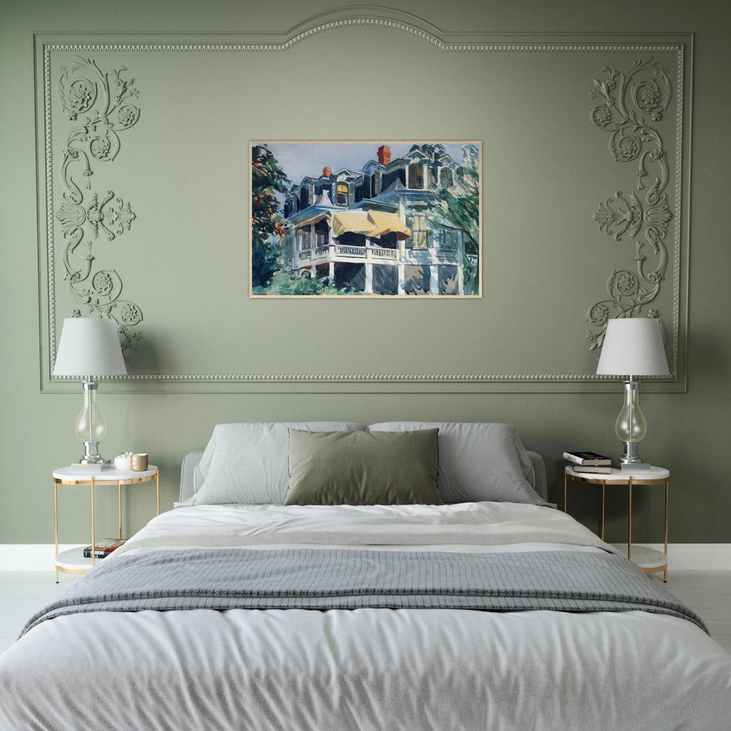 The Mansard Roof Framed Poster | Edward Hopper Framed Prints Wall Art | Edward Hopper Print