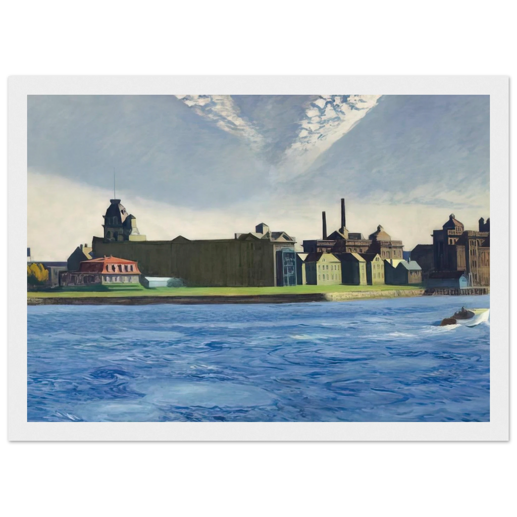 Blackwell s Island Framed Poster | Edward Hopper Framed Prints Wall Art | Edward Hopper Print