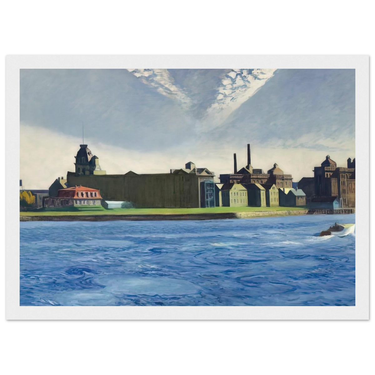 Blackwell s Island Framed Poster | Edward Hopper Framed Prints Wall Art | Edward Hopper Print