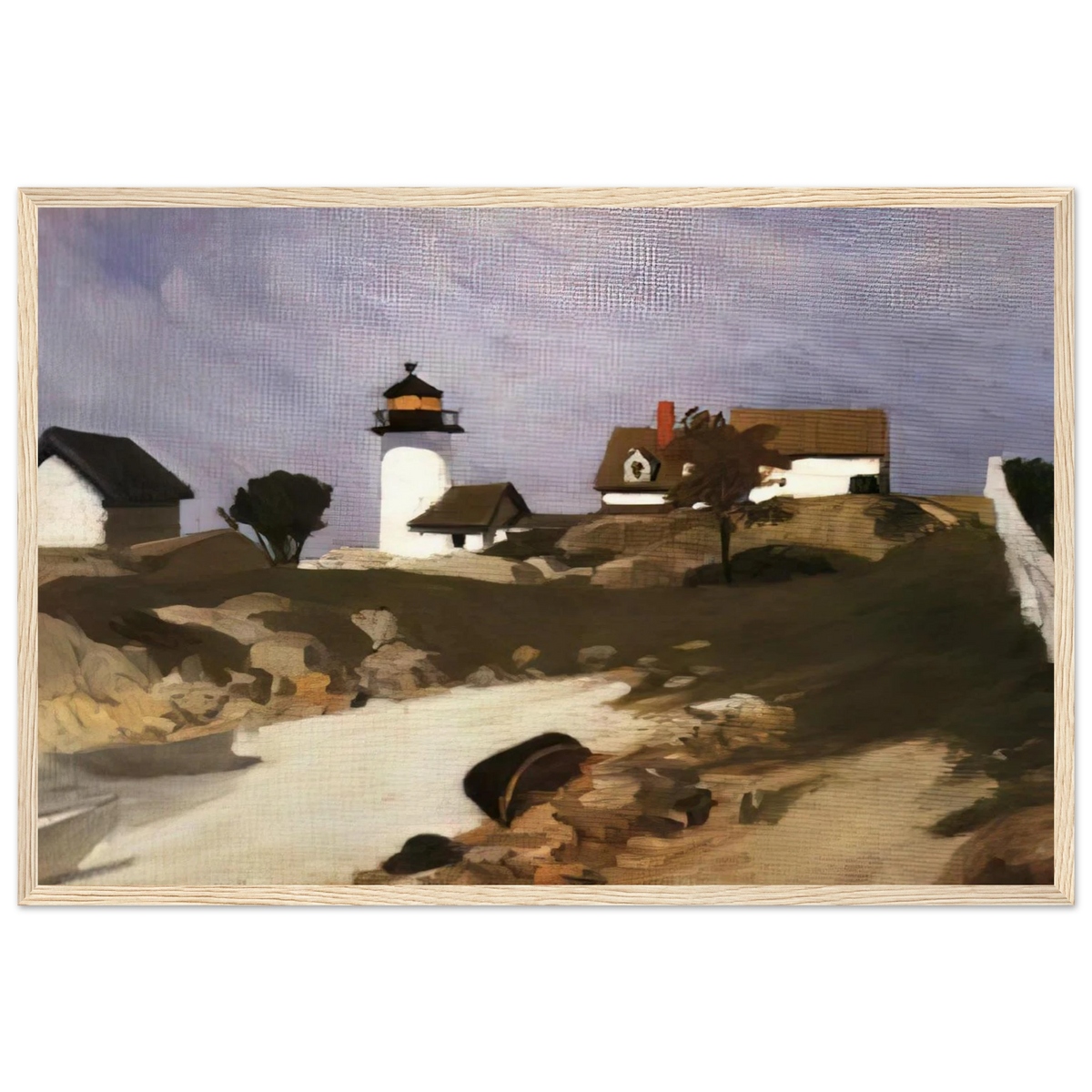Squam Light Framed Poster | Edward Hopper Framed Prints Wall Art | Edward Hopper Print