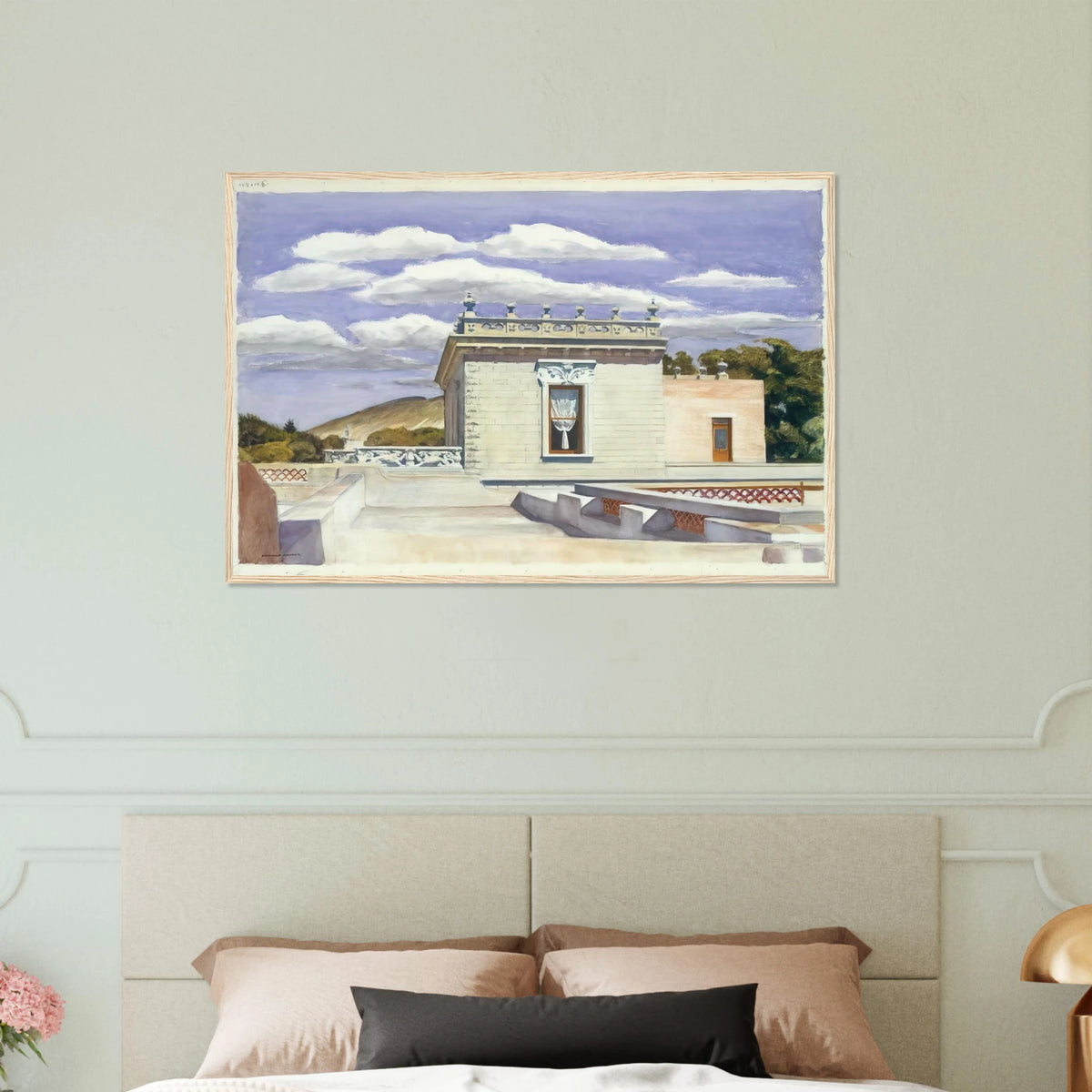 Saltillo Mansion Framed Poster | Edward Hopper Framed Prints Wall Art | Edward Hopper Print