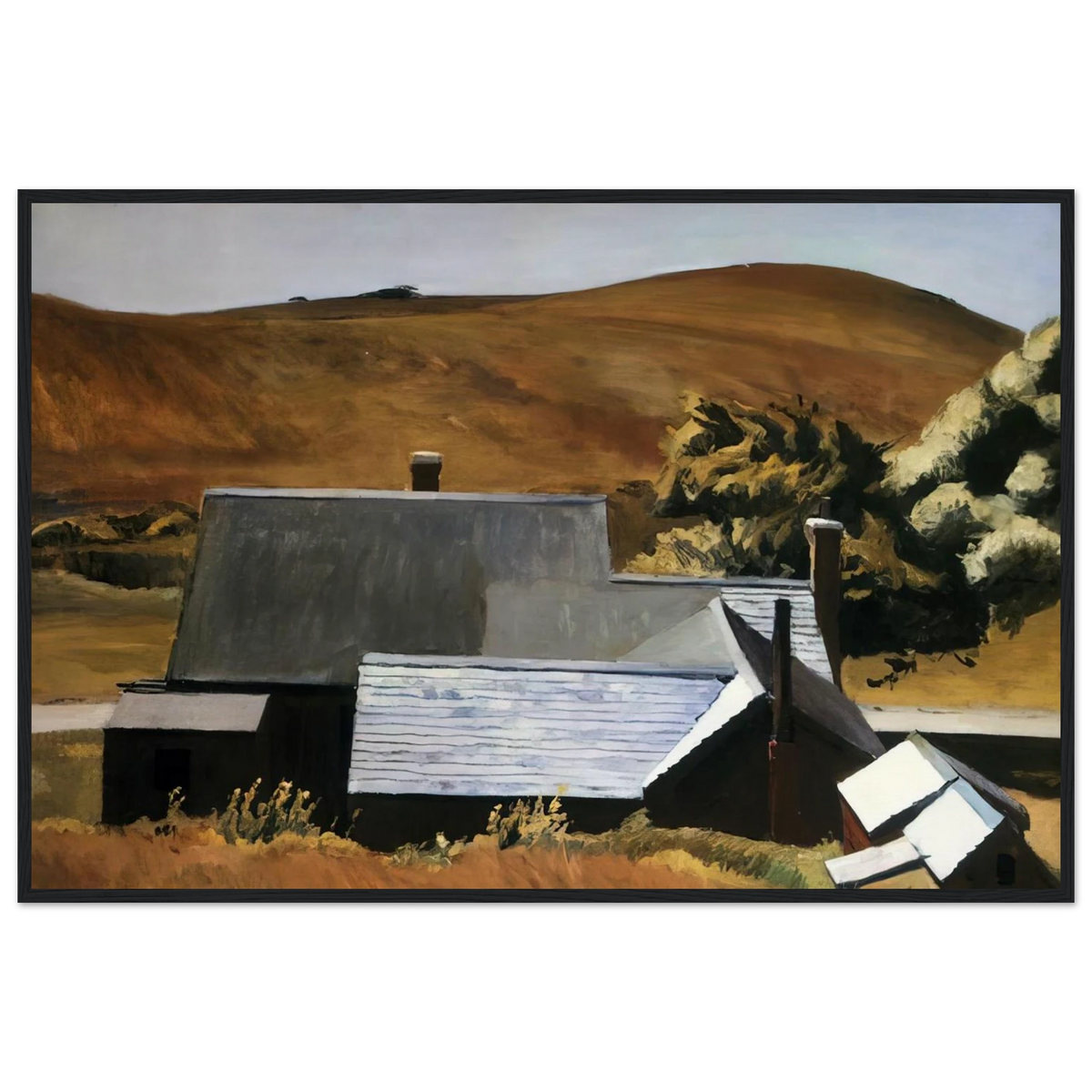 Burly Cobb s House, South Truro Framed Poster | Edward Hopper Framed Prints Wall Art | Edward Hopper Print