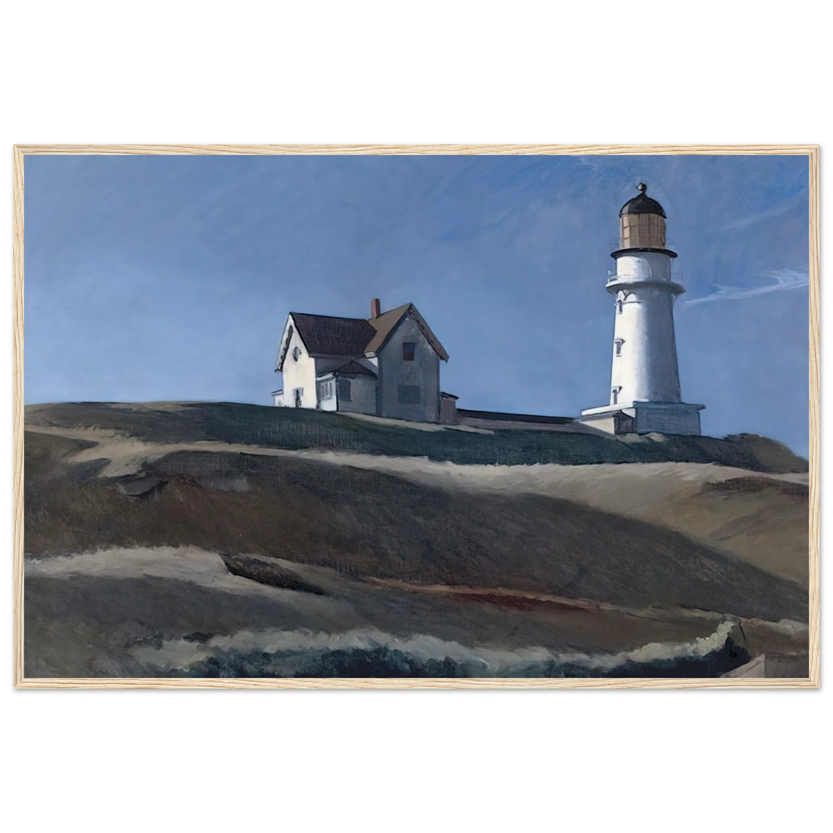 Lighthouse HIll Framed Poster | Edward Hopper Framed Prints Wall Art | Edward Hopper Print