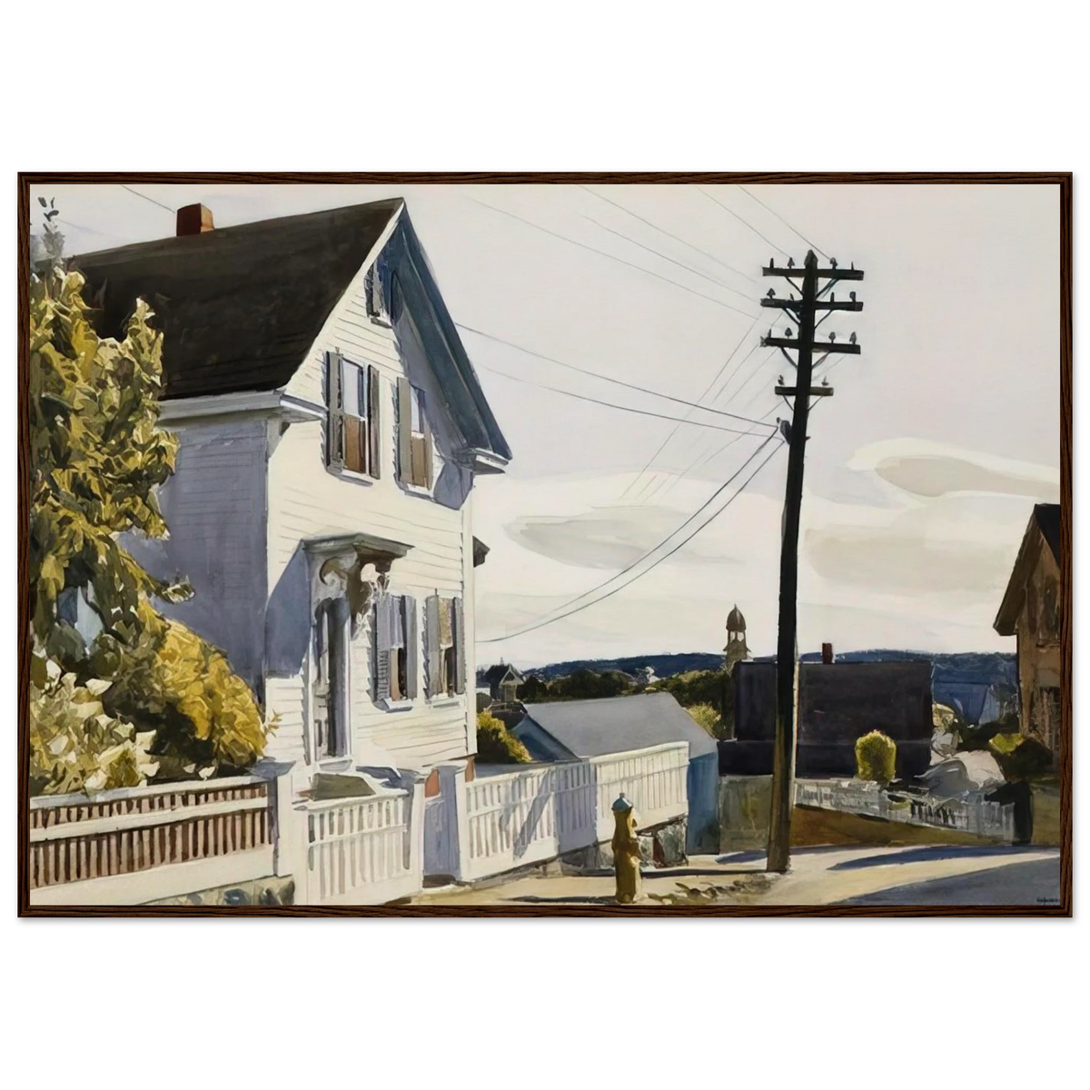 Adam s House Framed Poster | Edward Hopper Framed Prints Wall Art | Edward Hopper Print