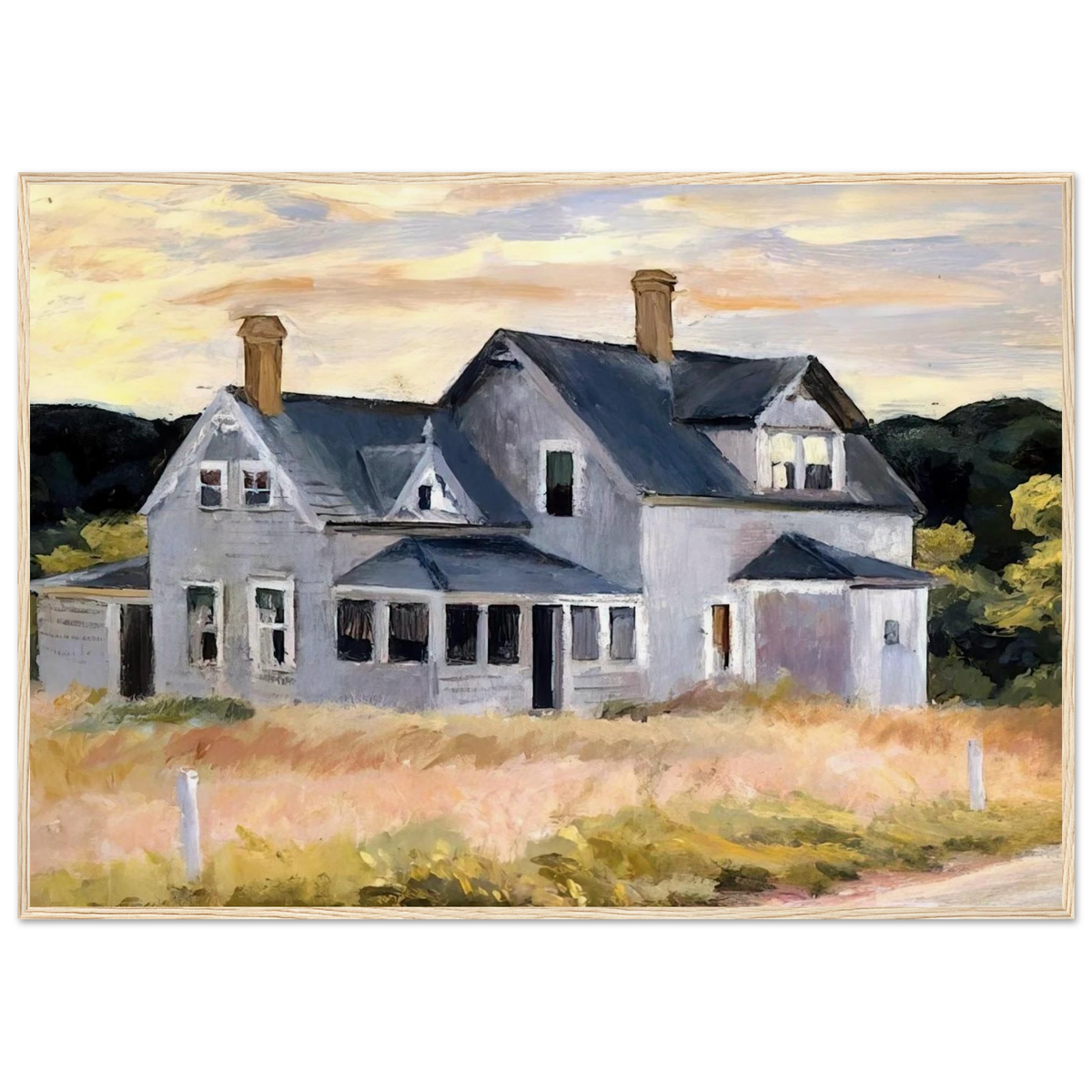 House by a Road Framed Poster | Edward Hopper Framed Prints Wall Art | Edward Hopper Print