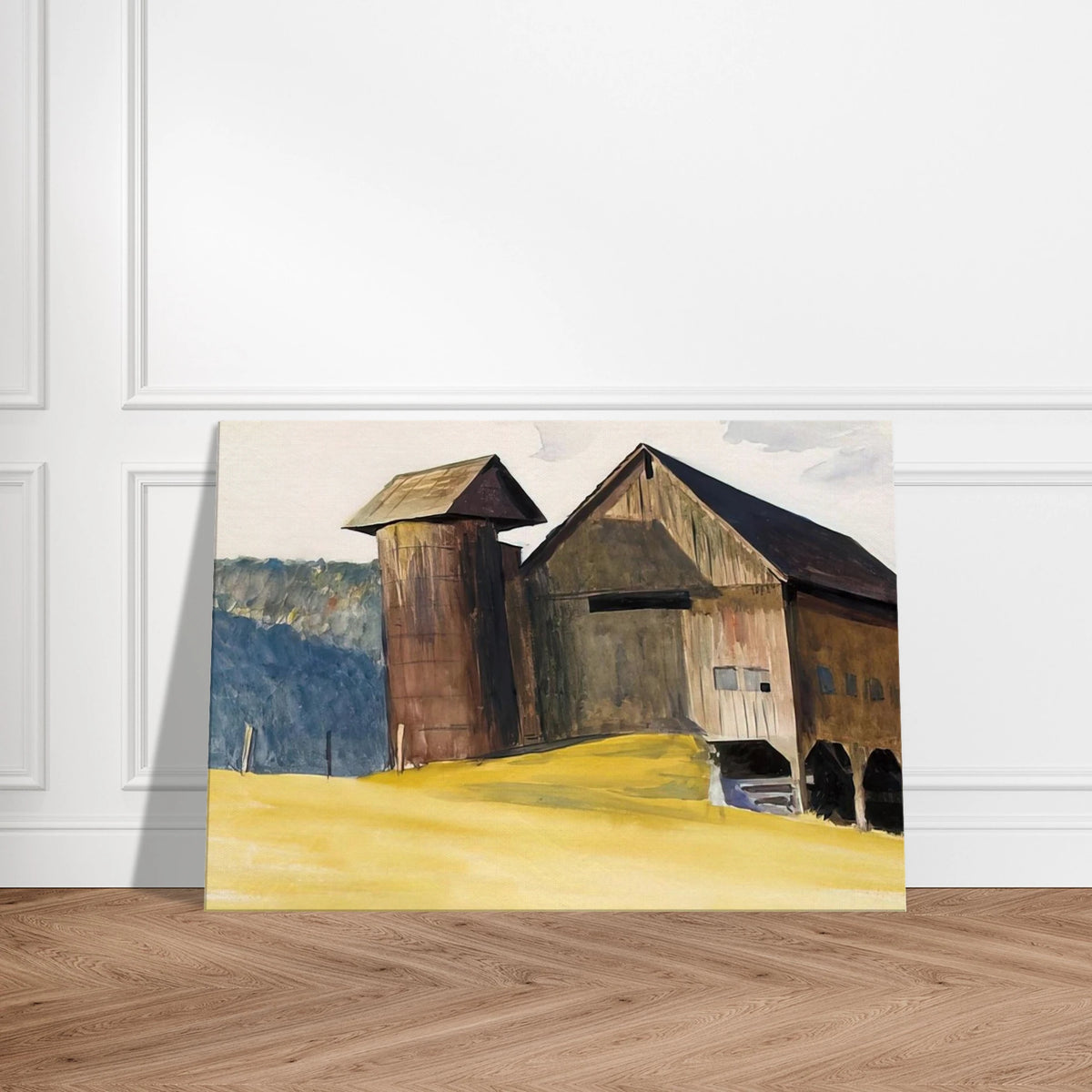 Barn and Silo, Vermont Canvas | Edward Hopper Canvas | Edward Hopper Print