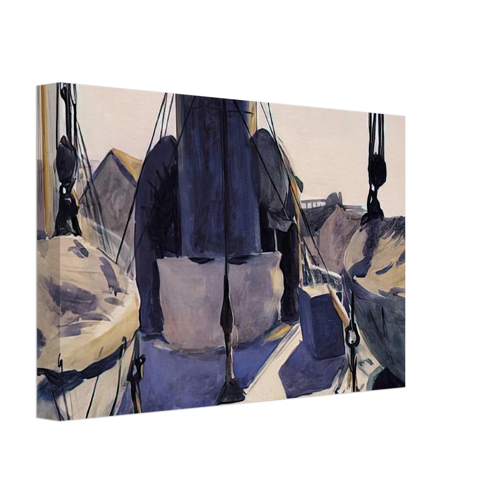 Funnel of Trawler Canvas | Edward Hopper Canvas | Edward Hopper Print