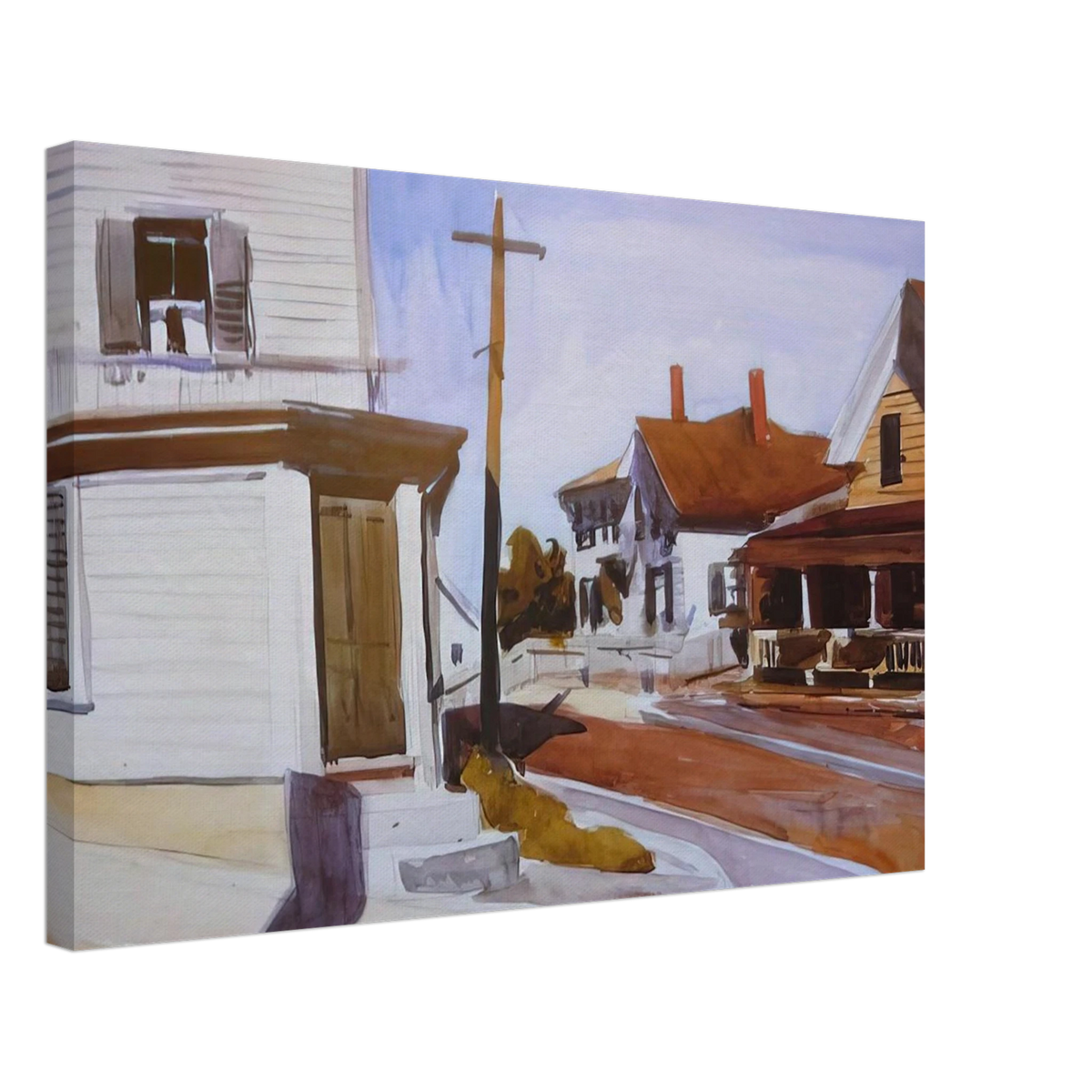 Street Corner Canvas | Edward Hopper Canvas | Edward Hopper Print