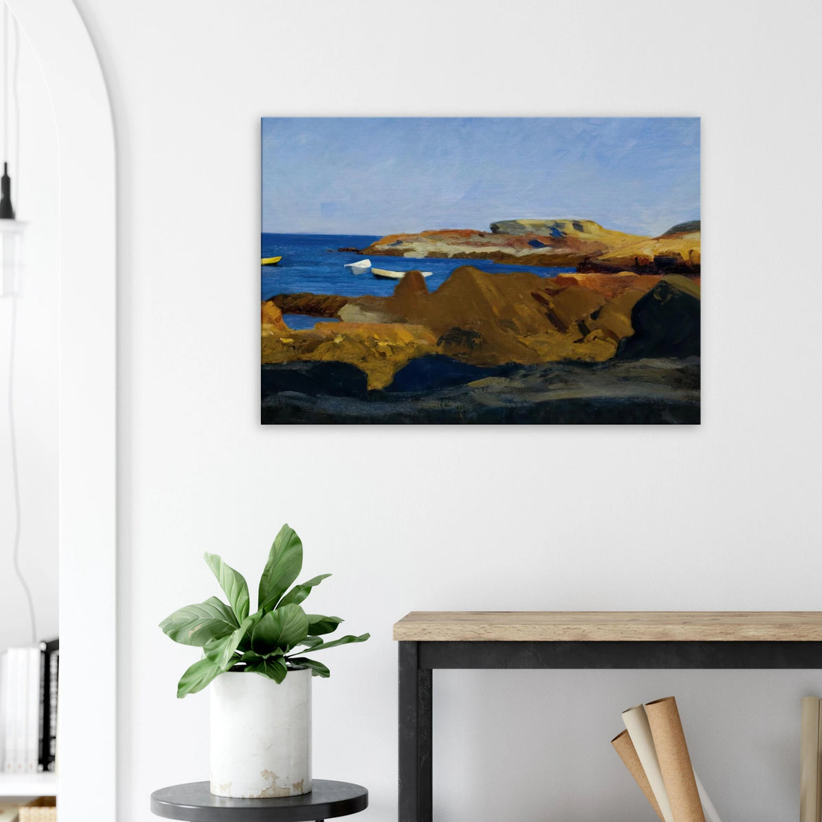 Cove at Ogunquit Canvas | Edward Hopper Canvas | Edward Hopper Print