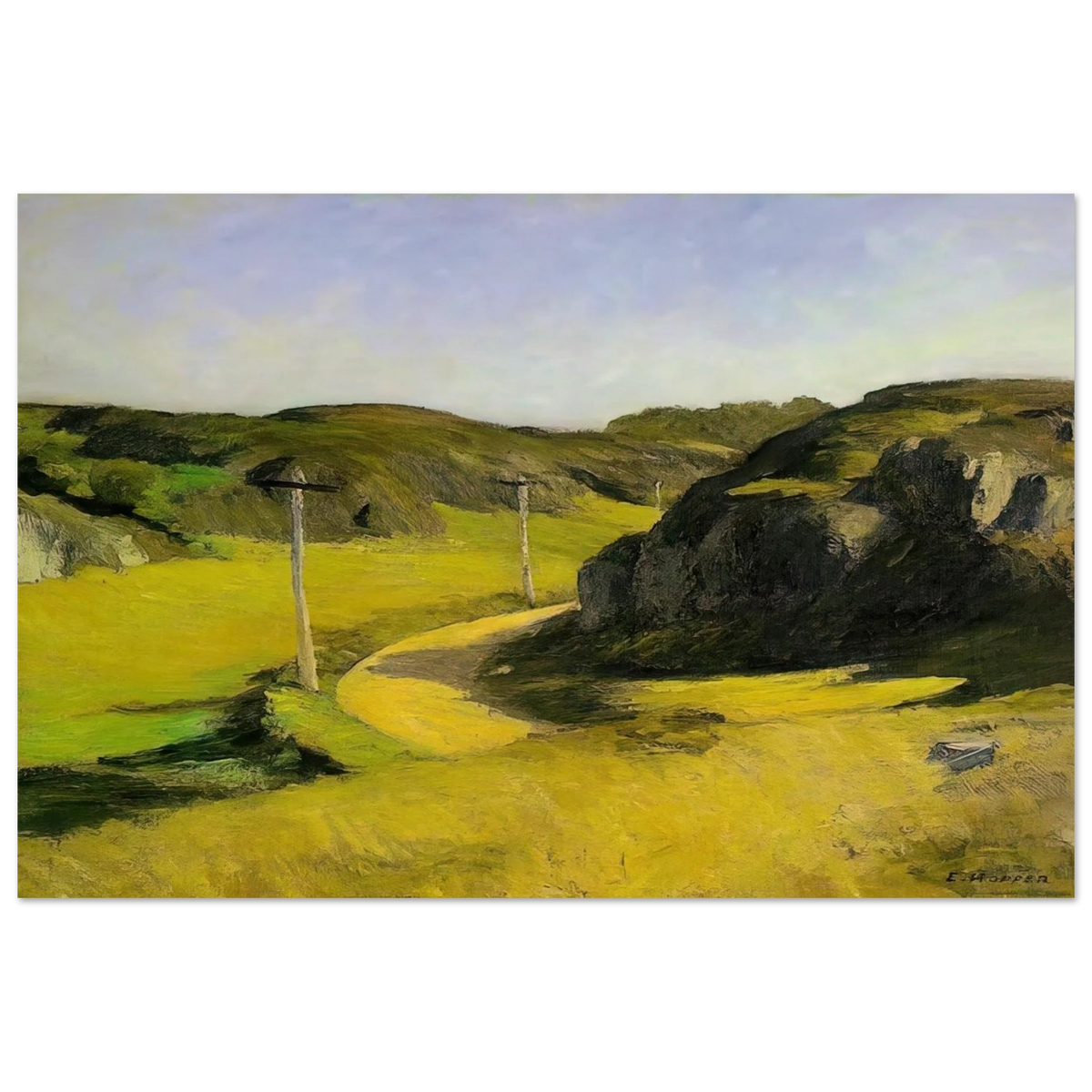 Road in Maine Poster | Edward Hopper Poster | Edward Hopper Print
