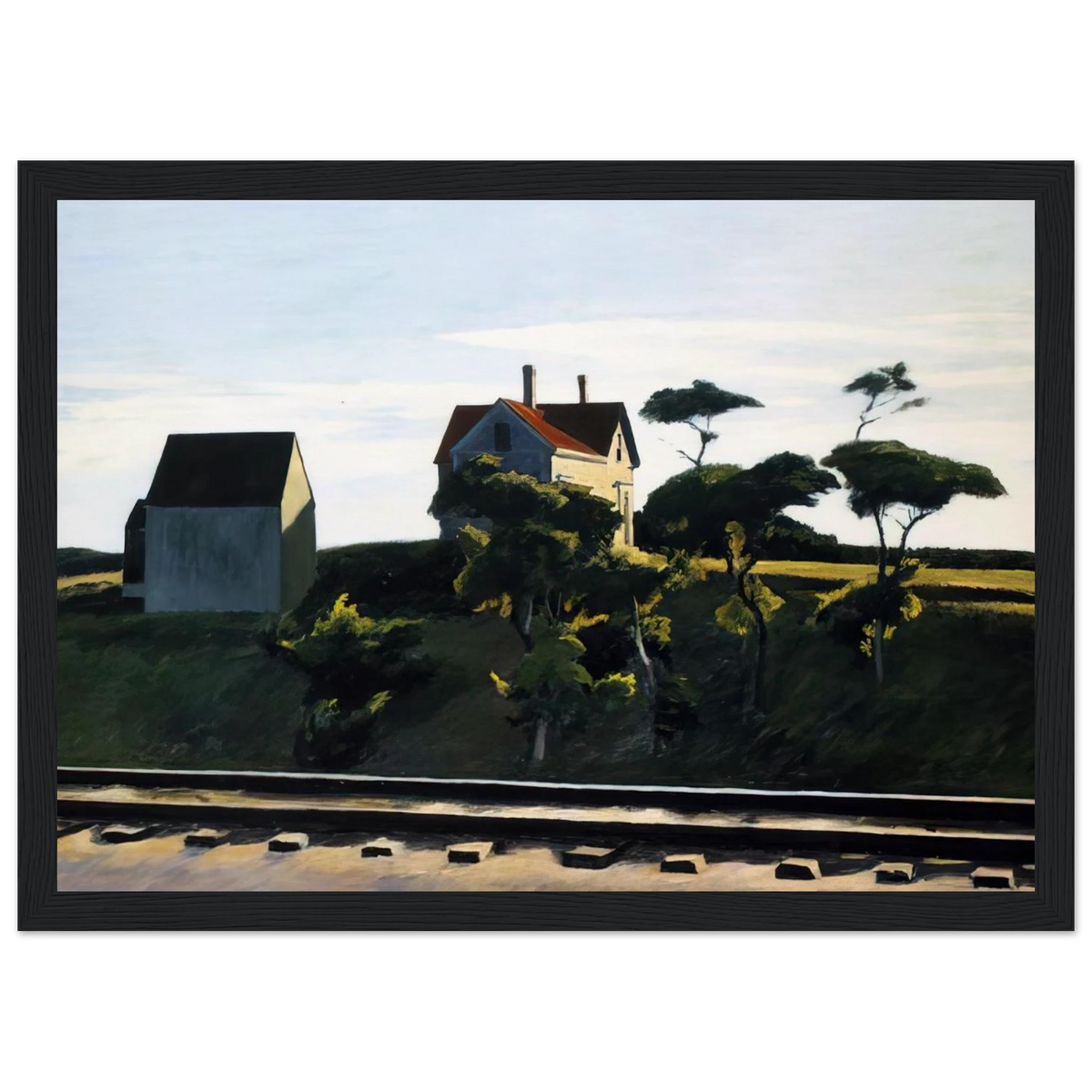 New York, New Haven and Hartford Framed Poster | Edward Hopper Framed Prints Wall Art | Edward Hopper Print