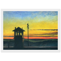 Railroad Sunset Framed Poster | Edward Hopper Framed Prints Wall Art | Edward Hopper Print