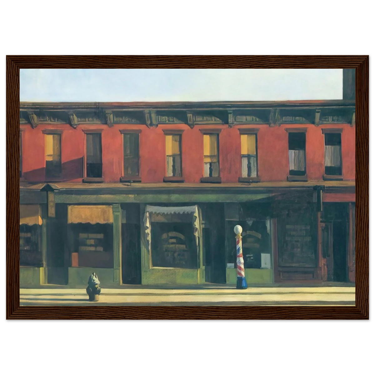 Early Sunday Morning Framed Poster | Edward Hopper Framed Prints Wall Art | Edward Hopper Print
