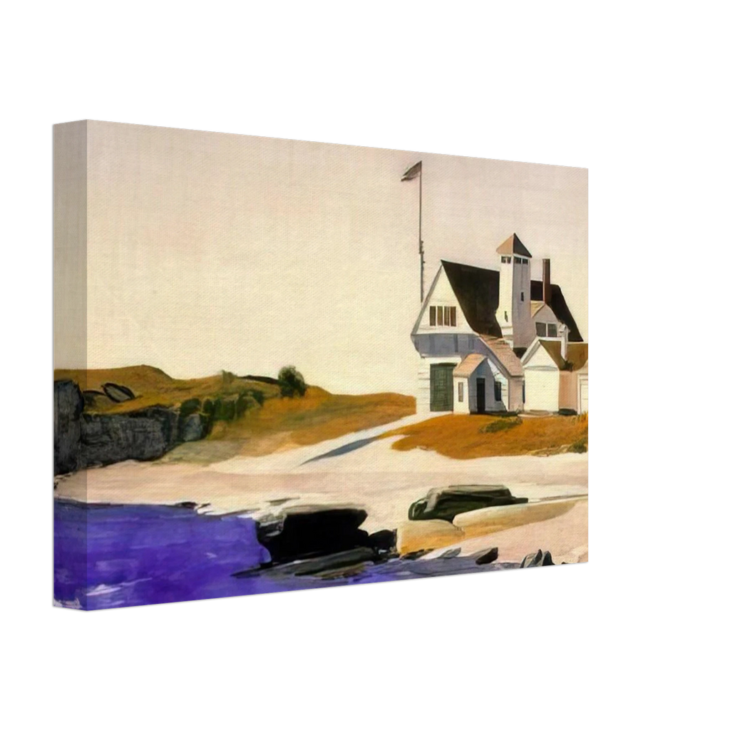 Coast Guard Station, Two Lights, Maine Canvas | Edward Hopper Canvas | Edward Hopper Print