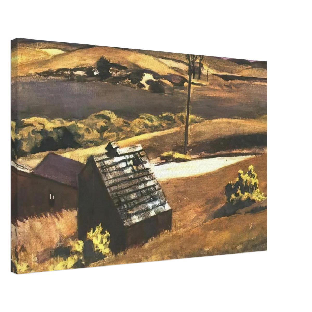 Burly Cobb Hen Coop and Barn Canvas | Edward Hopper Canvas | Edward Hopper Print