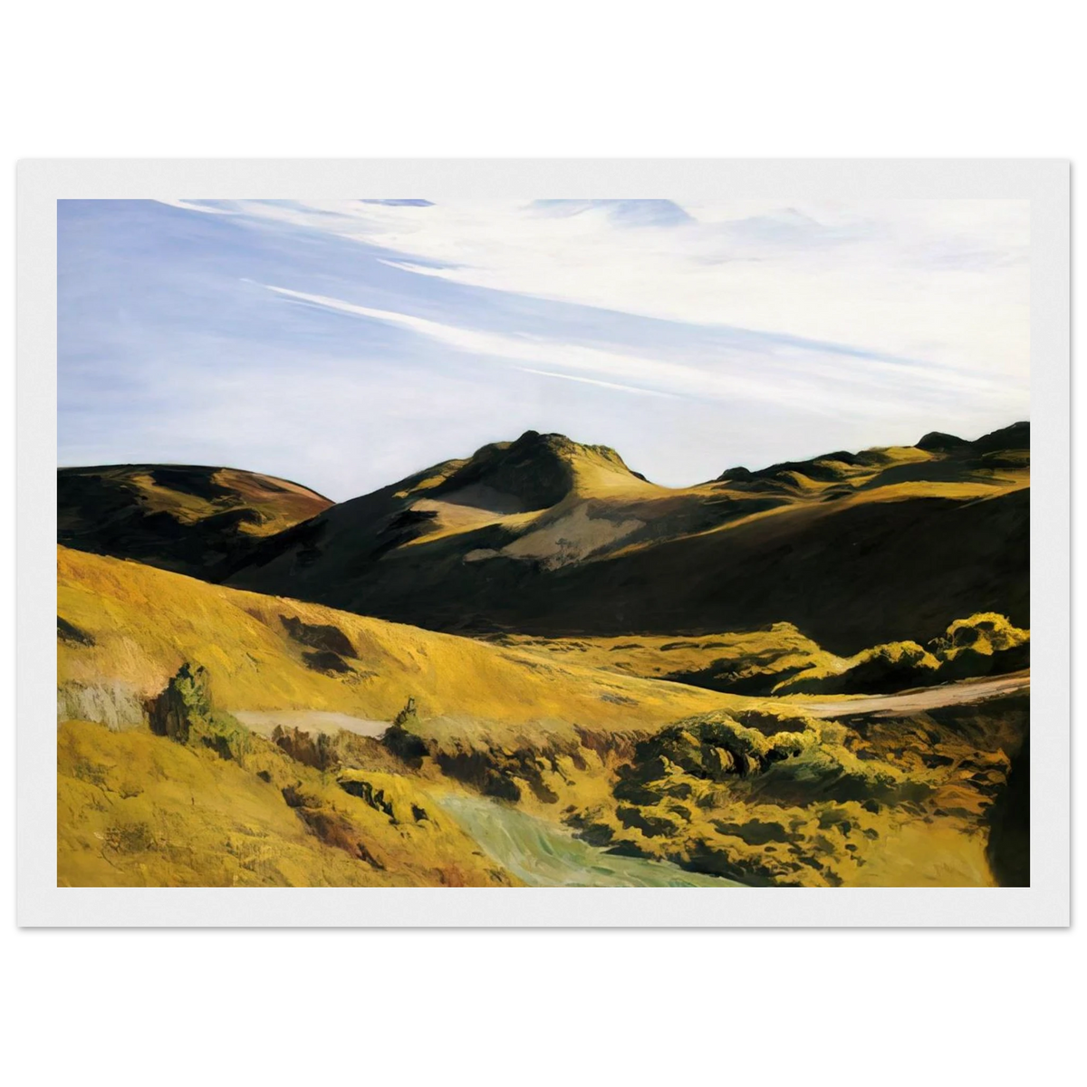 The Camel s Hump Framed Poster | Edward Hopper Framed Prints Wall Art | Edward Hopper Print