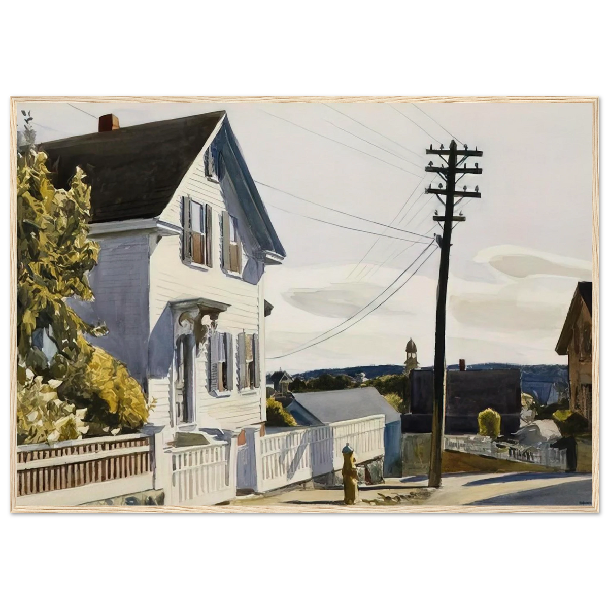Adam s House Framed Poster | Edward Hopper Framed Prints Wall Art | Edward Hopper Print