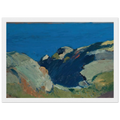 Rocks and Sea Framed Poster | Edward Hopper Framed Prints Wall Art | Edward Hopper Print