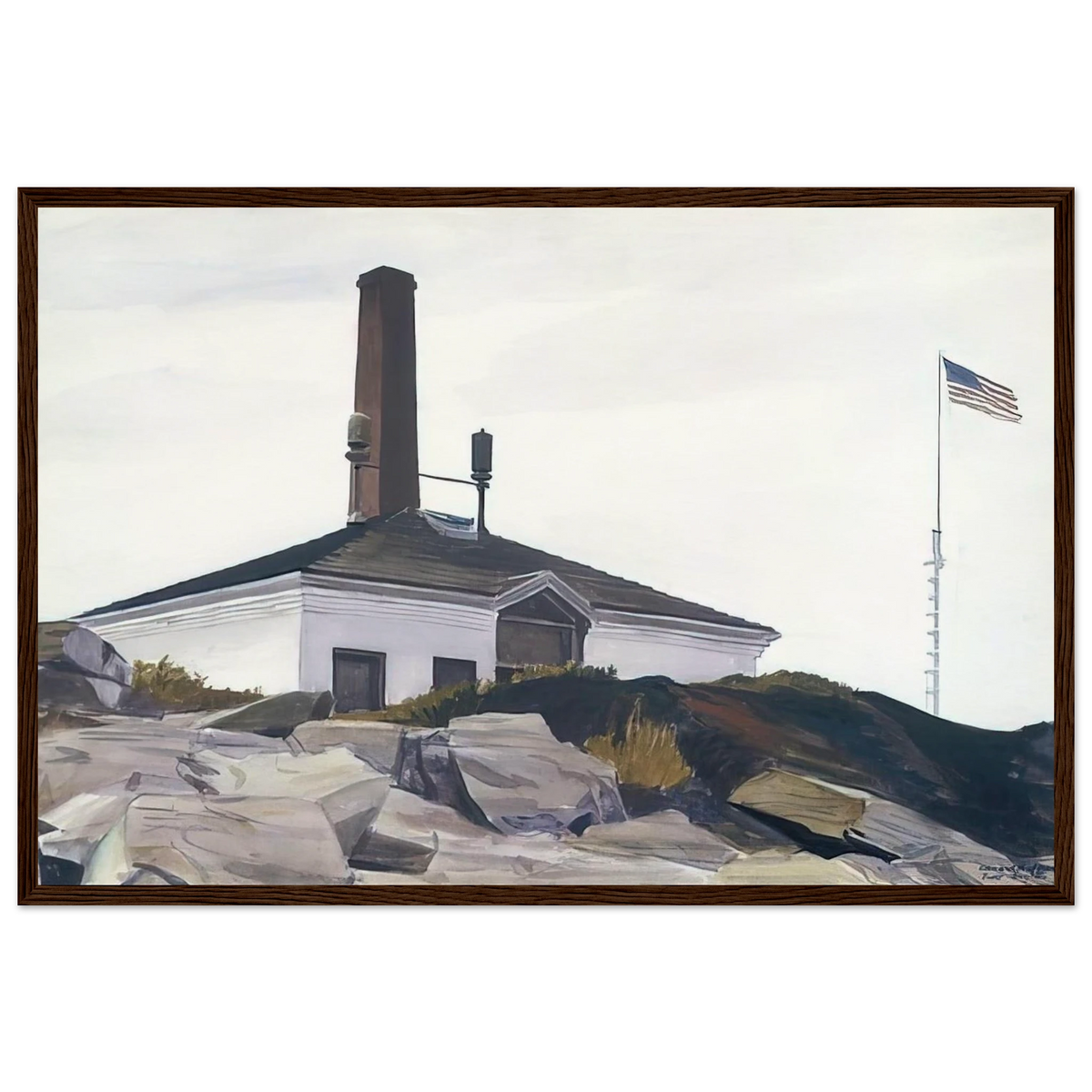 House of the Foghorn, I Framed Poster | Edward Hopper Framed Prints Wall Art | Edward Hopper Print