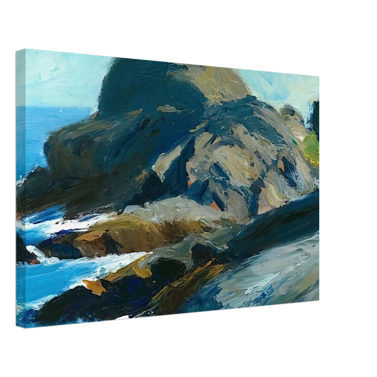 Rocky Shore Canvas | Edward Hopper Canvas | Edward Hopper Print