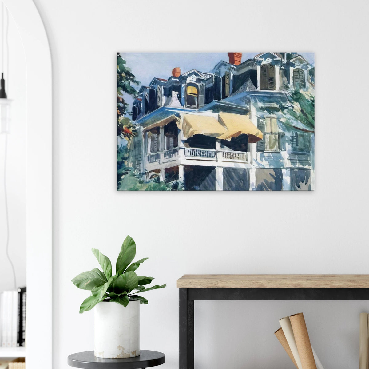 The Mansard Roof Canvas | Edward Hopper Canvas | Edward Hopper Print