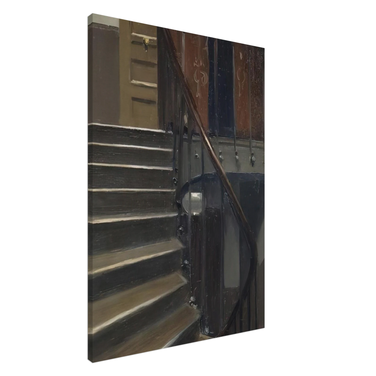 Stairway at 48 rue de Lille, Paris Canvas | Edward Hopper Canvas | Edward Hopper Print