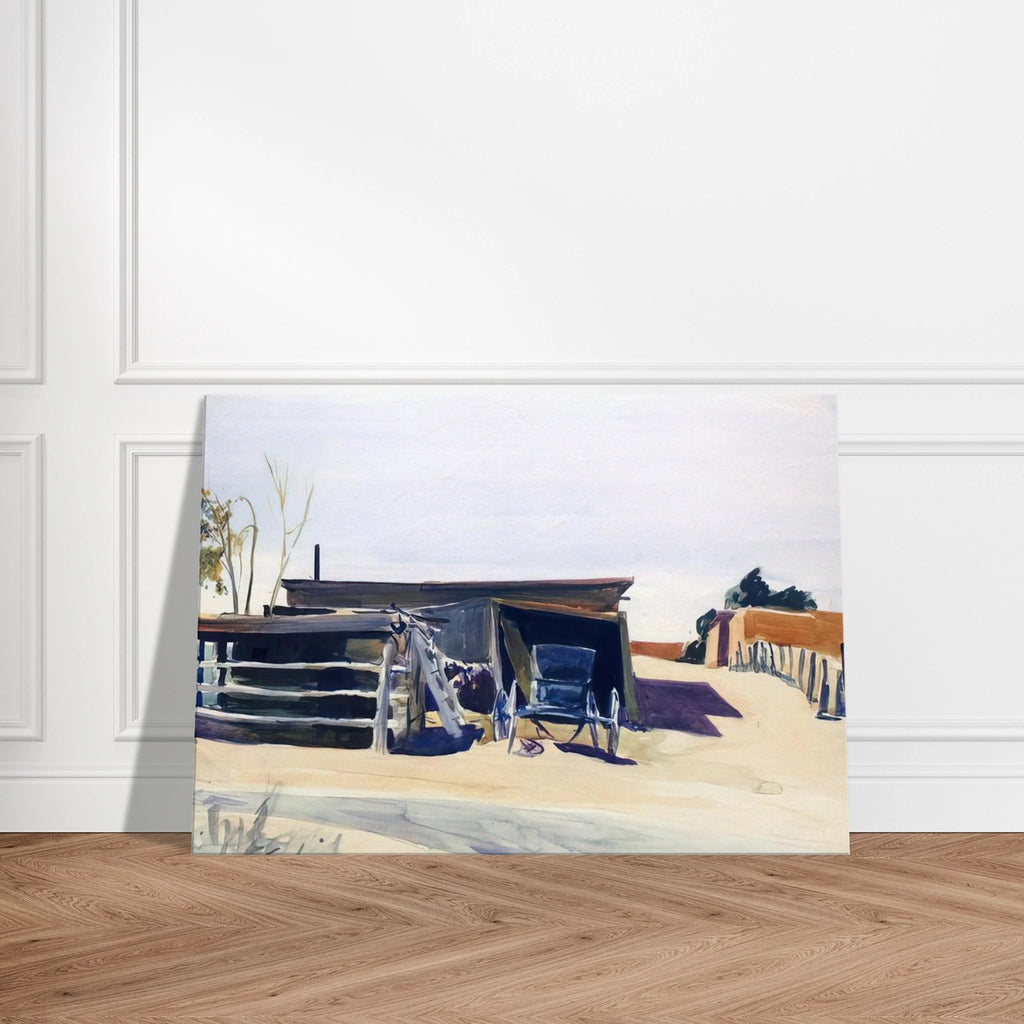 Adobes and Shed, New Mexico Canvas | Edward Hopper Canvas | Edward Hopper Print