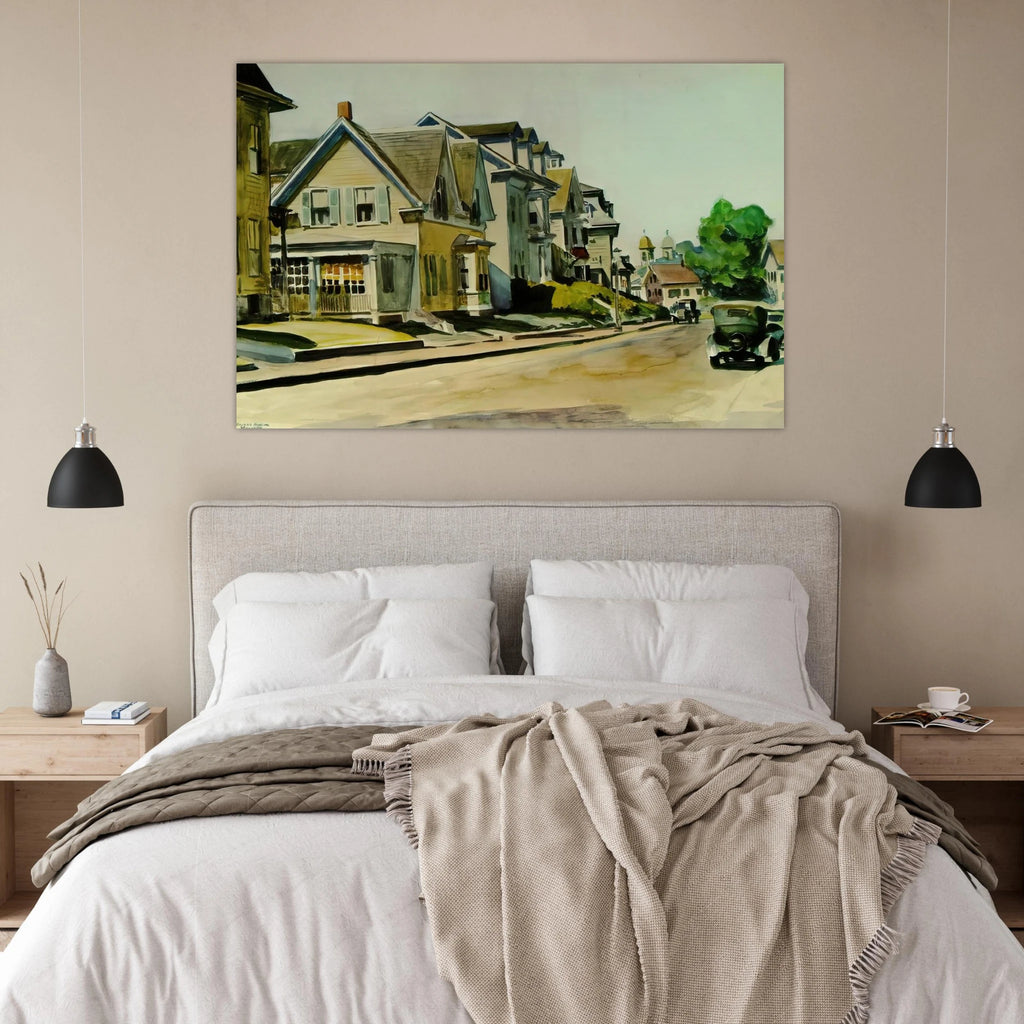 Sun on Prospect Street Gloucester, Massachusetts Poster | Edward Hopper Poster | Edward Hopper Print