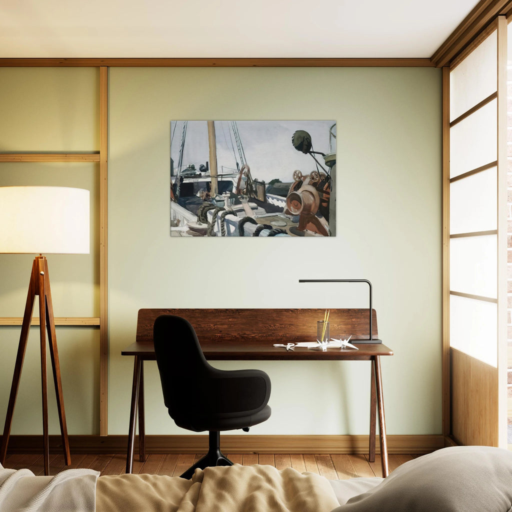 Deck of a Beam Trawler, Gloucester Canvas | Edward Hopper Canvas | Edward Hopper Print