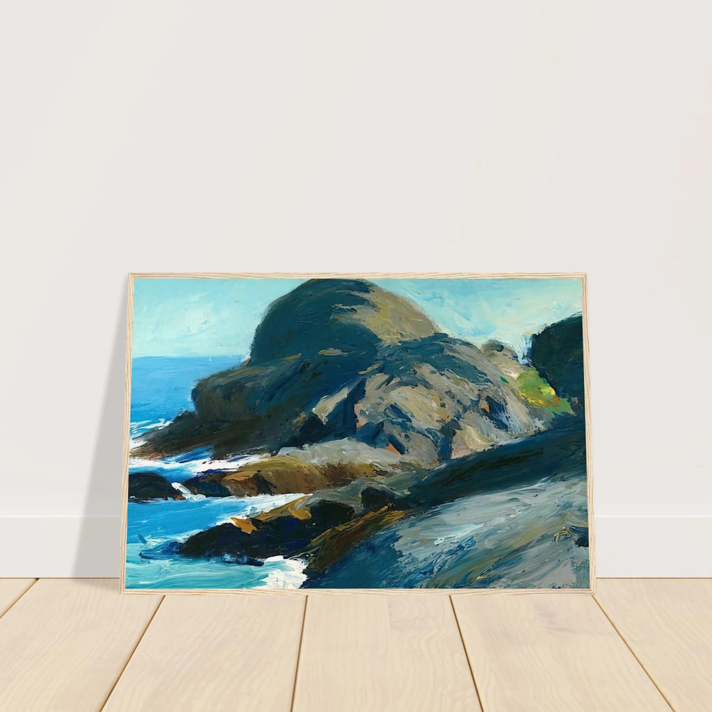Rocky Shore Framed Poster | Edward Hopper Framed Prints Wall Art | Edward Hopper Print
