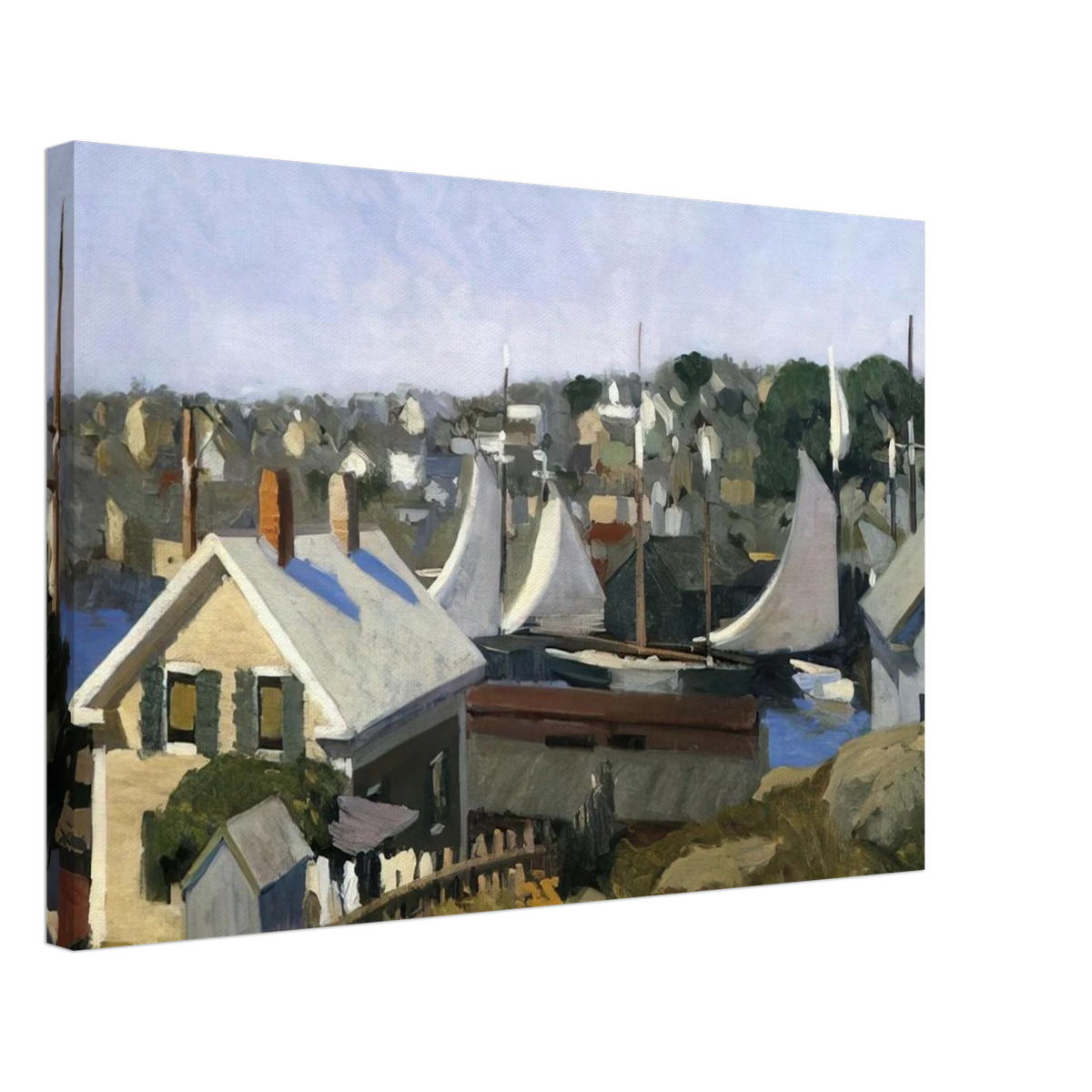 Gloucester Harbor Canvas | Edward Hopper Canvas | Edward Hopper Print