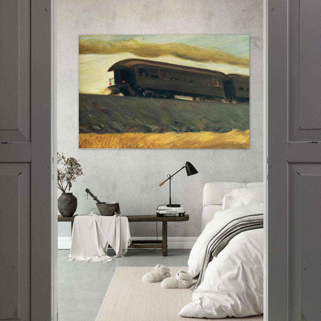 Railroad Train Poster | Edward Hopper Poster | Edward Hopper Print